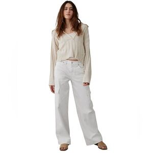 NWT American Eagle ($74.95Cad) Dreamy Drape SHR/BWL White Stretch Jeans S-4